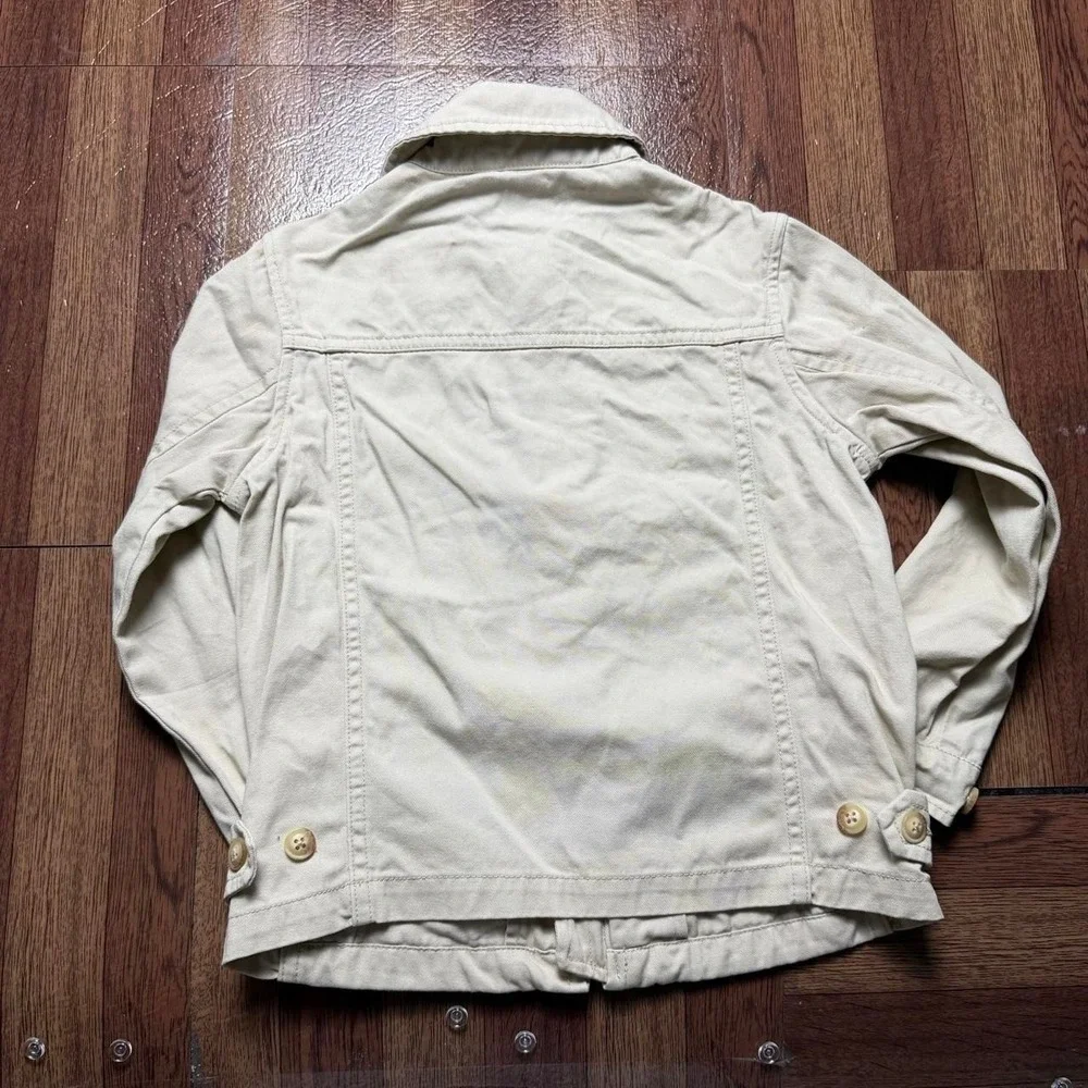 Polo Ralph Lauren Beige Boy's Vtg Bi Bomber Harrington Jacket 5 Years